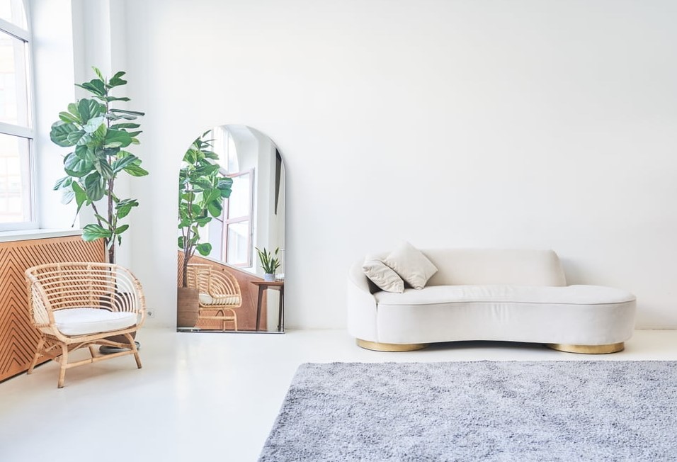 Modern minimalist photo house interior